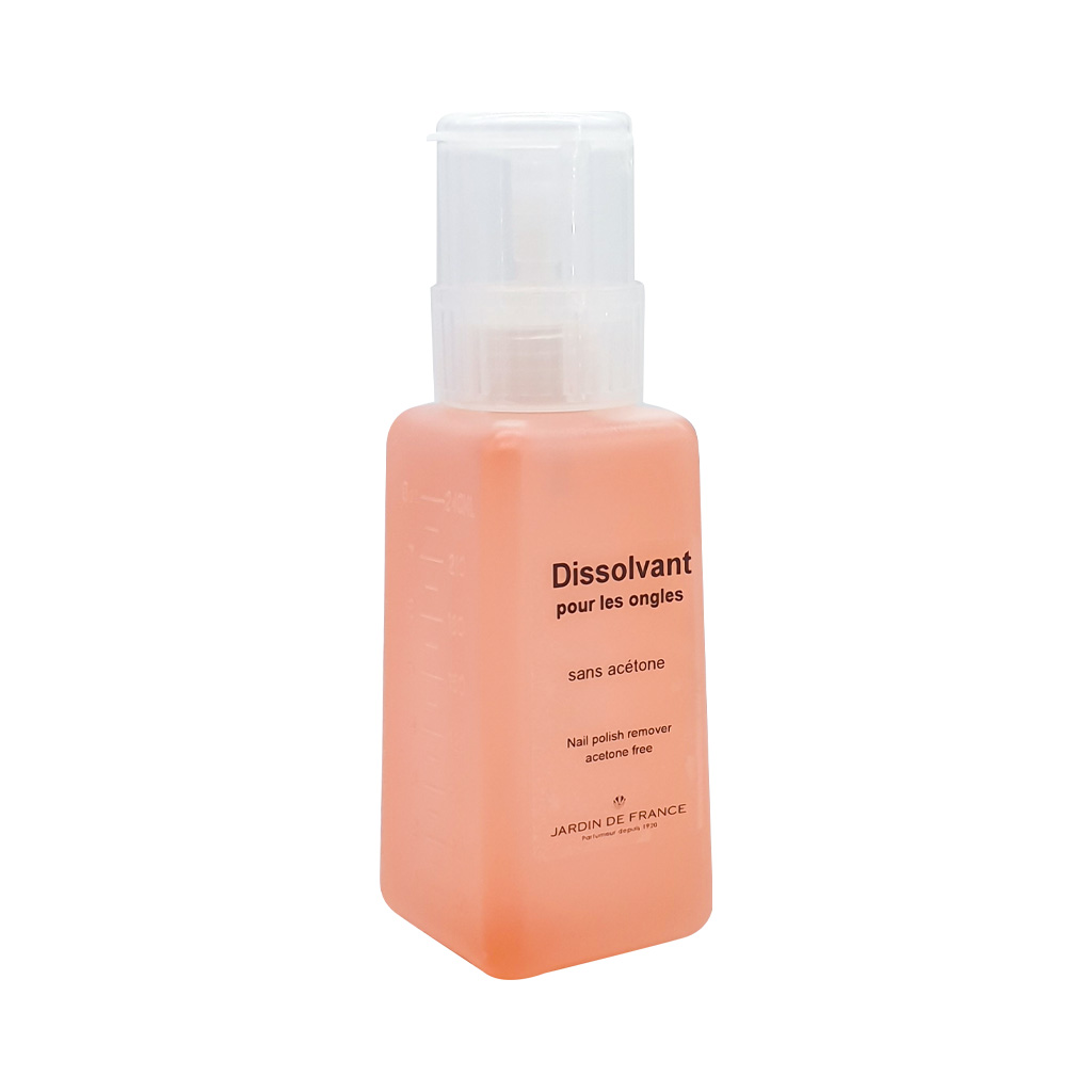 Dissolvant sans acétone – Parfum pêche – Flacon dispenser 230 ml