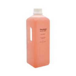 Dissolvant sans acétone – Parfum Pêche – Flacon 1 Litre avec anse