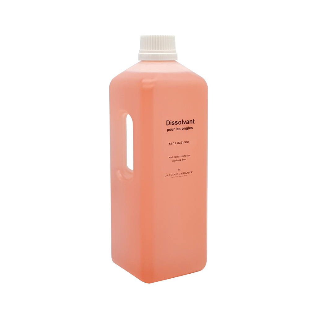 Dissolvant sans acétone – Parfum Pêche – Flacon 1 Litre avec anse